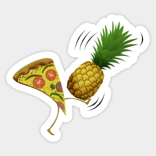 pizza without pineapple Sticker